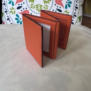 Hermes leather photo holder